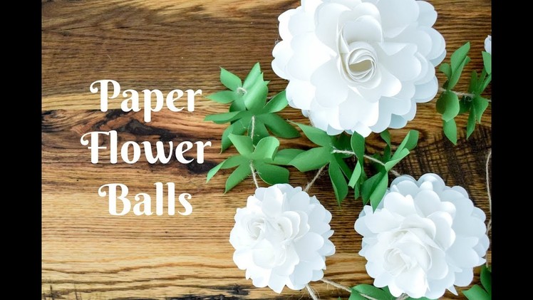 How to Make Paper Flower Balls - Paper Kissing Ball Craft