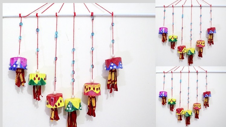 How to make Wall Hanging from waste Plsatic Cups | creative use of waste plastic cups | Recycled DIY