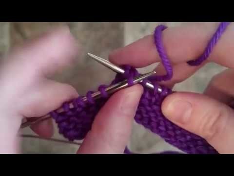 How to YO SKP in knitting