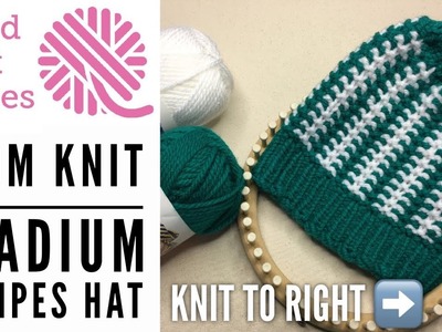 Knit Game Day Hat | Stadium Stripes Hat (Counterclockwise)