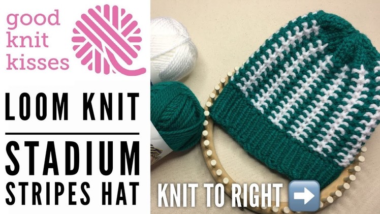 Knit Game Day Hat | Stadium Stripes Hat (Counterclockwise)
