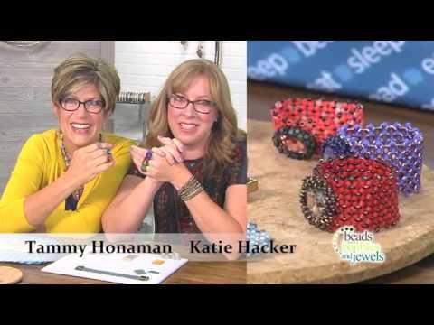 Learn to make beaded chenille-stitch rings!