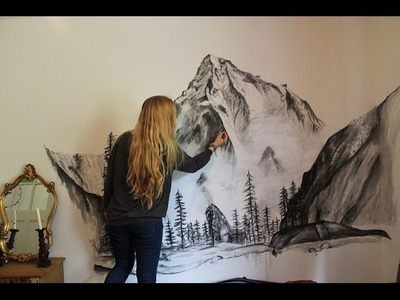 Misty Mountains - Wall Speed Painting