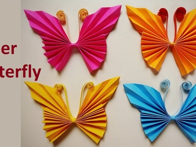 Paper Butterfly | How To Make Beautiful Paper Butterflies | DIY Butterflies | Origami Butterflies