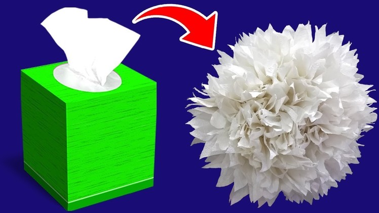 Paper Flowers With Tissue Paper | Making Flowers With Tissue Paper | Paper Crafts Ideas | Easy DIY