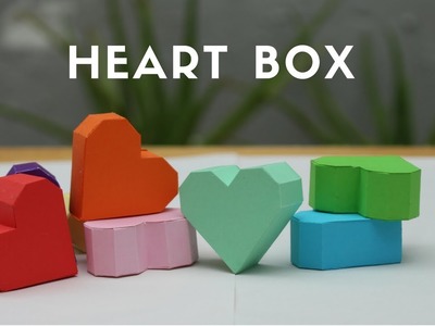 Paper Heart Box - paper heart| how to make heart box | let's craft ̣̣̣̣(Creative Paper Art)
