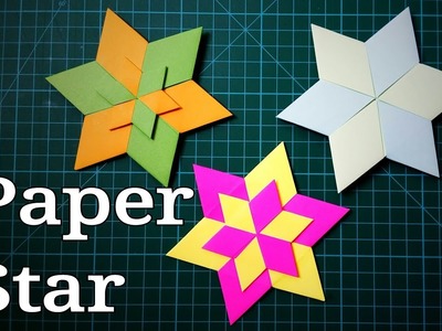 Paper Star | How To Make Simple And Beautiful Paper Star | Multi Colored Paper Star | Origami Star