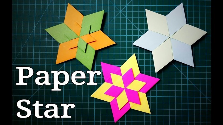 Paper Star | How To Make Simple And Beautiful Paper Star | Multi Colored Paper Star | Origami Star
