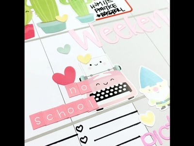 Plan With Me: Feb 12-18, 2018 [Create 365 The Happy Planner Functional w.Stickers & Stencils How To]