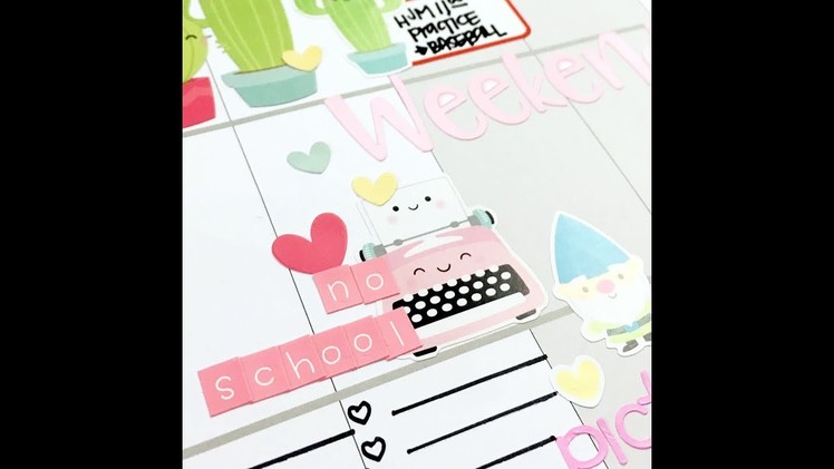 Plan With Me: Feb 12-18, 2018 [Create 365 The Happy Planner Functional w.Stickers & Stencils How To]