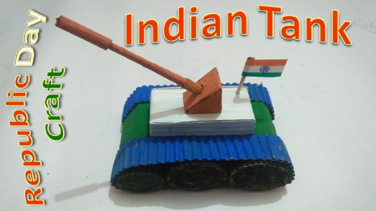 Republic Day Craft Ideas: Tricolour Indian Tank from Cardboard