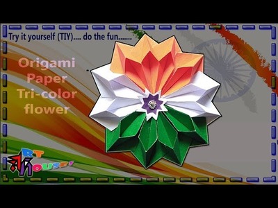Republic day special paper flower by Art House | Independence day paper craft