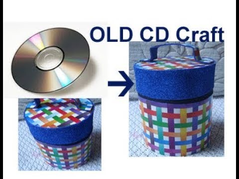 Reuse old cd | old cd craft ideas |recycle waste material !Multipurpose Storage Box