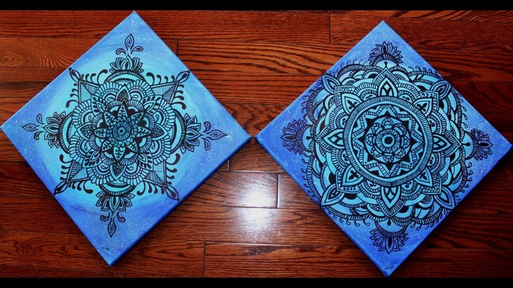 Step by Step Beautiful Mandala on the Blue Canvas (Set of 2)-Part 2