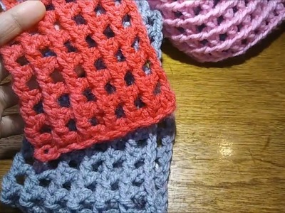 Super scarf magic!: Tunisian crochet mesh stitch #2