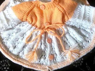 छोटे बच्चो का फ्रॉक घर पर ही बुने | Cute Little baby frock knitting in hindi | Anju Sakhi Sewing