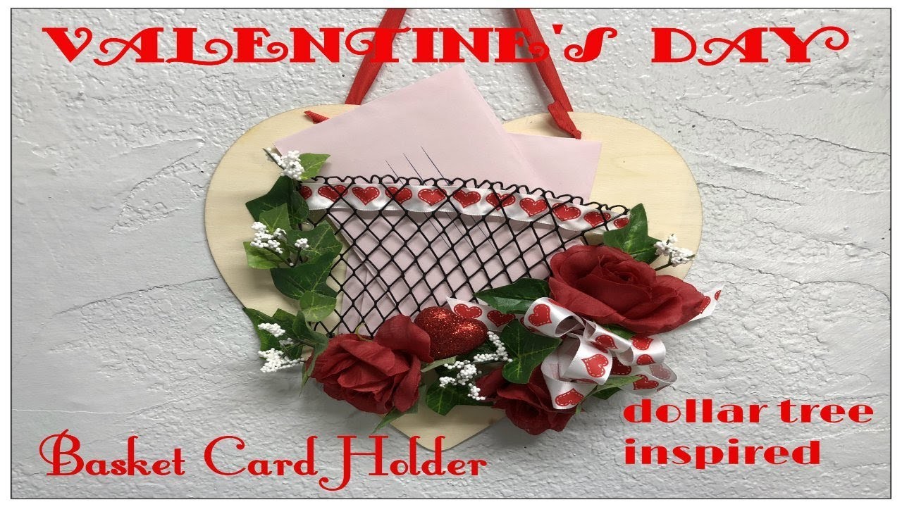 Tricia's Creations: Valentine's Day Basket Card Holder. Dollar Tree