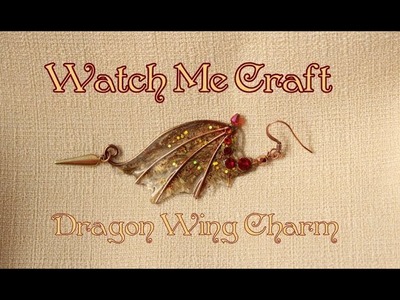 UV Resin Dragon Wing Earring | Watch Me Craft | Speed Crafting