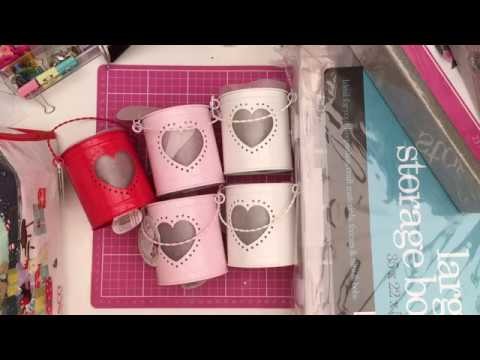 Valentines, home goods & craft haul! Home bargains and Poundland!