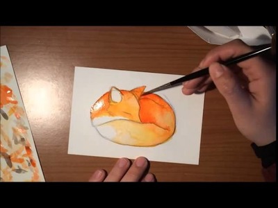 Watercolor Fox | Timelapse