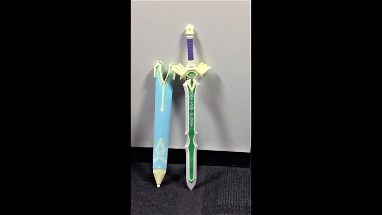 Zelda Papercraft: Breath of The Wild, royal guard sword