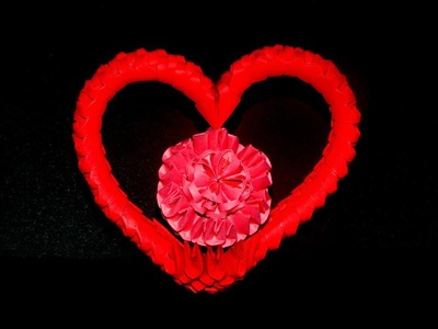 3D Origami  Heart tutorial 1 || DIY paper Heart