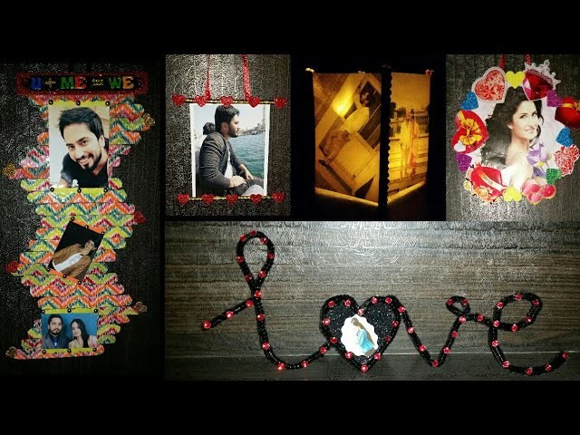 5 EASY ND BEAUTIFUL PHOTO FRAME |TUTORIAL | DIY | VALENTINE'S DAY SPECIAL | A3 ALL ABOUT ART