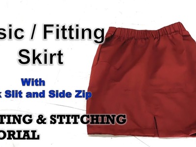 Basic Skirt | Fitting Skirt | How To Sewing Tutorial | Diy
