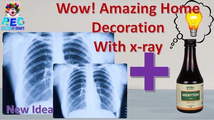 Best out of waste craft idea of x ray || Room Decor || DIY Ideas