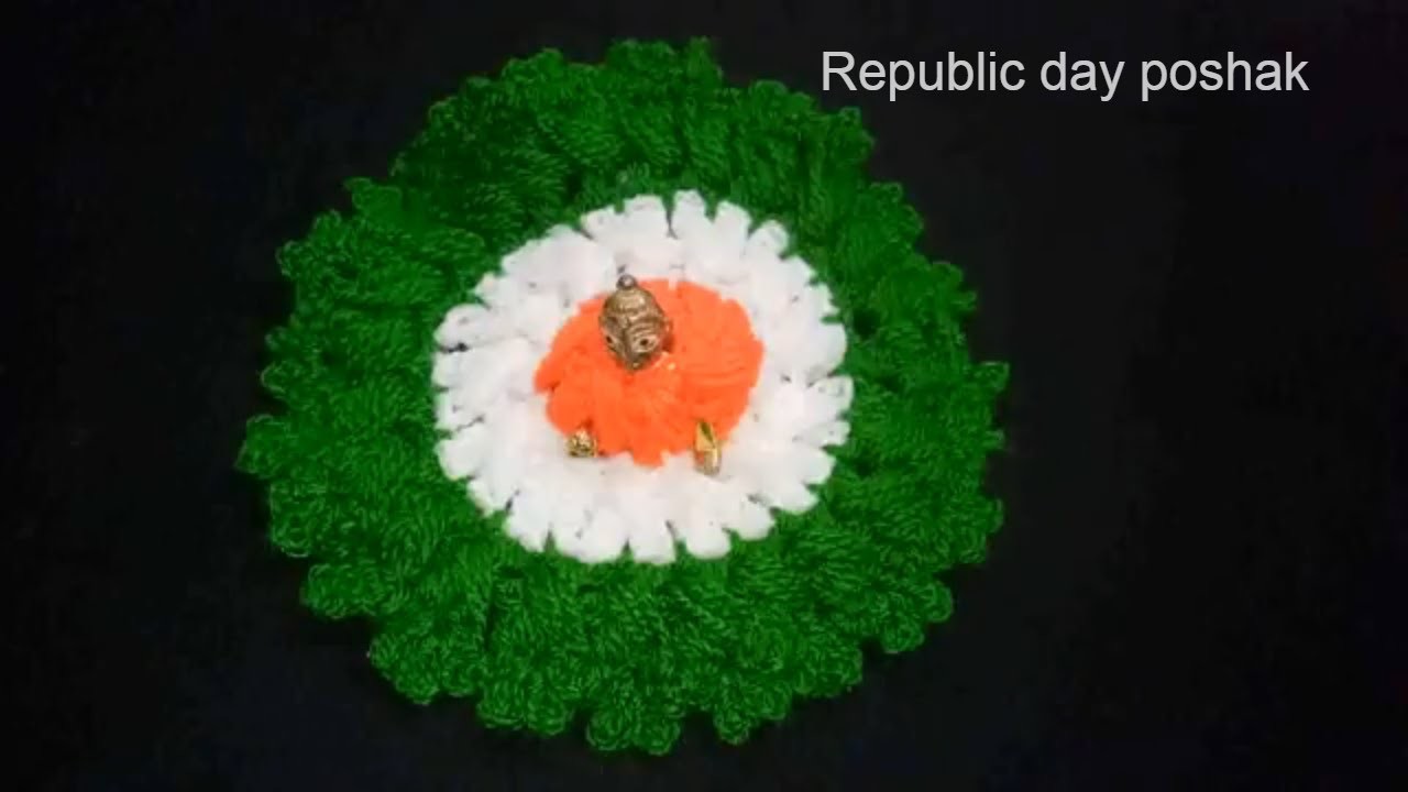 Crochet dress for laddu gopal ji [Republic day special]
