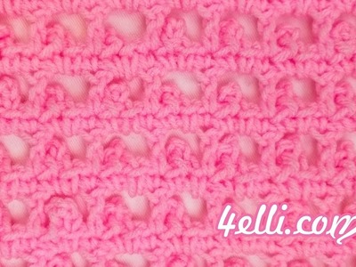 Crochet Picot Mesh Stitch Tutorial (EN)