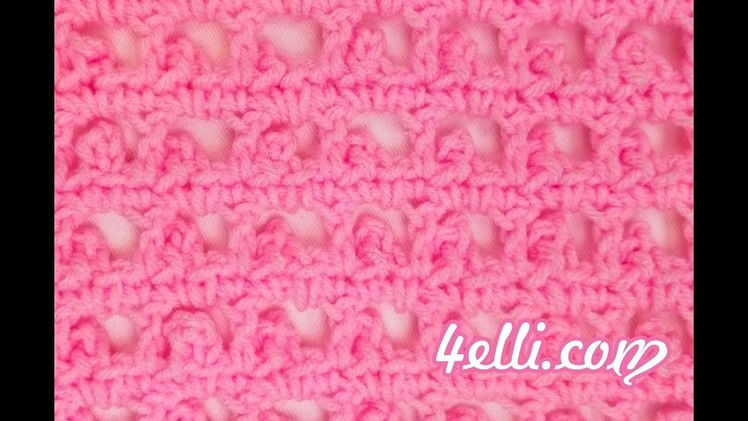 Crochet Picot Mesh Stitch Tutorial (EN)