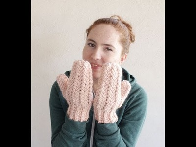 Crochet Sprig Stitch Mittens Part 2: Sewing the band together