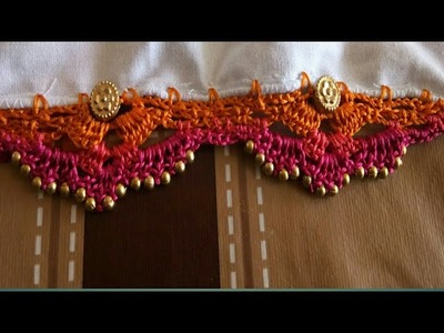 Crochet triple arch Saree kuchu new variation