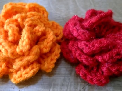 Crochet woolen flower # in marathi # लोकरीचे फुल प्रकार  4