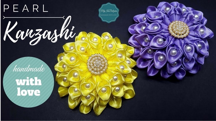 D.I.Y. Pearly Kanzashi Flower | MyInDulzens