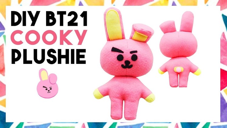 DIY BT21 COOKY PLUSHIE! (FREE TEMPLATE) [CREATIVE WEDNESDAY]