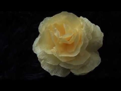 DIY Crepe Paper Flower - Single Rose