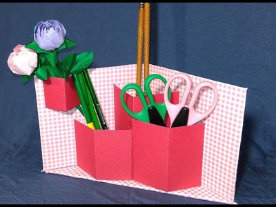 DIY desk organizer! Pencil Holder ! ✏️ School supplies.