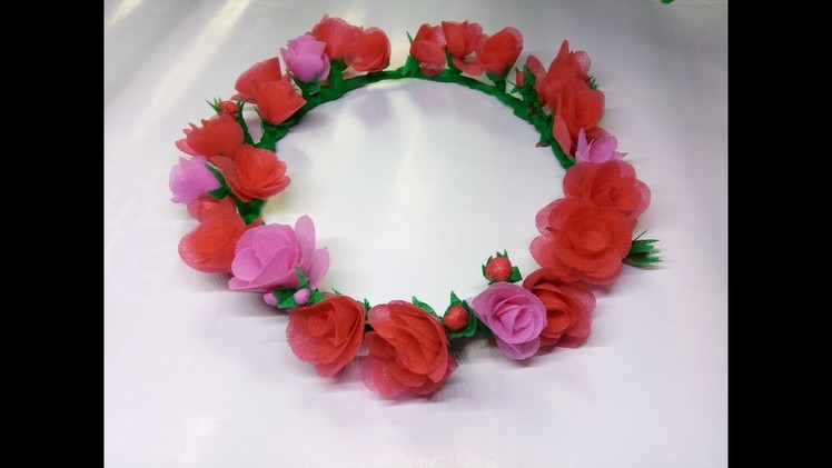 ✾ ❀ ❁ DIY Flower Crown Tutorial || Simple Way || Muniya Munni ✾ ❀ ❁