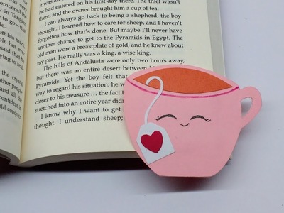 Diy How to make Cute Paper Tea cup Bookmark