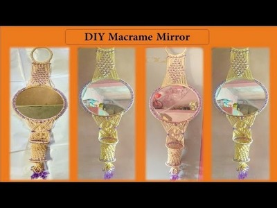 DIY How to make Macrame Mirror | easy tutorial????????