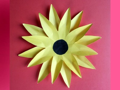 DIY:How to Make Paper Sunflower Easy and Simple !!!