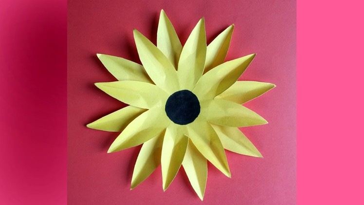 DIY:How to Make Paper Sunflower Easy and Simple !!!