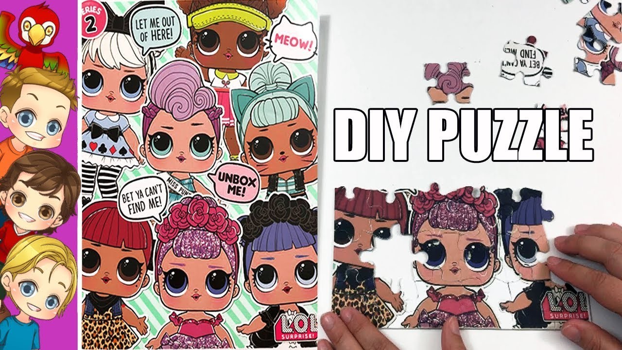 DIY LOL Doll Puzzle | How To Make An LOL Surprize Doll Puzzle Tutorial