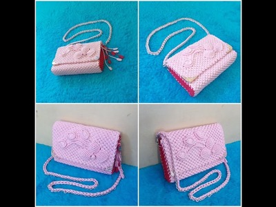 DIY Macrame Purse Bag With Flower Relief Pattern (Part 1)