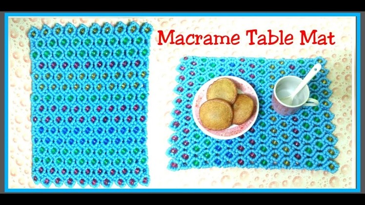 DIY MACRAME Table MAT Tutorial in hindi
