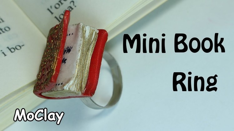 Diy Miniature Book Ring - Polymer clay tutorial