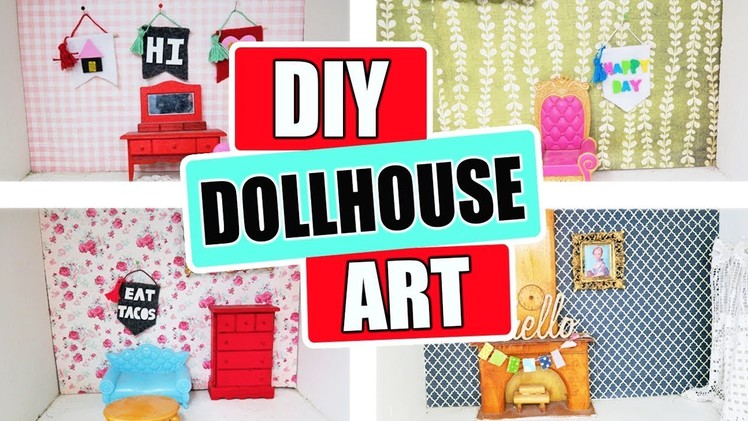 DIY Miniature Doll House Art | Easy Kids Crafts