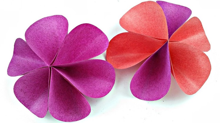 DIY paper Circle flower for wall backdrop decoration. arts and crafts paper flowers easy for kids